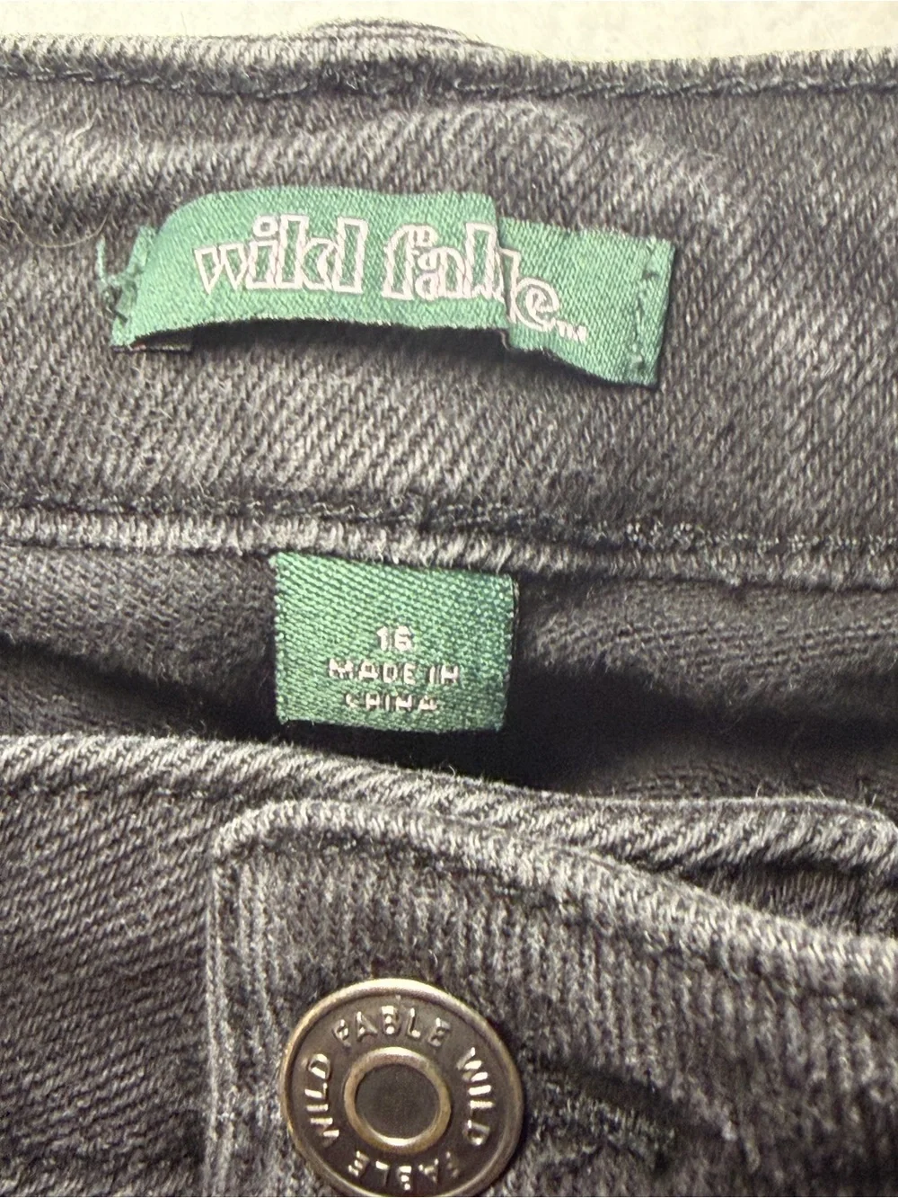 Wild Fable Women's Black Flared Jeans Size 16